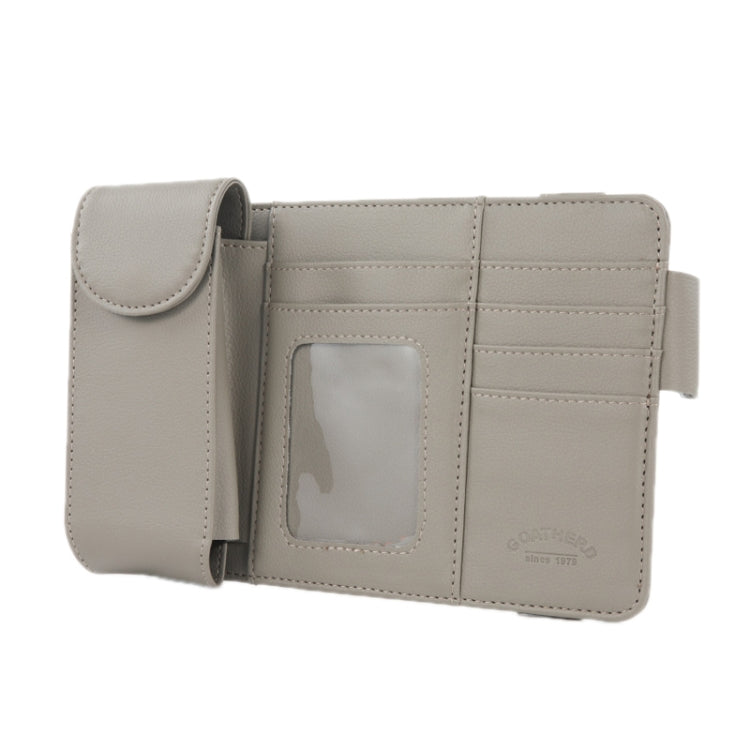 Car Sun Visor Storage Glasses Case Card Holder Bill Document Holder