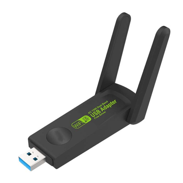 1300Mbps Wireless Network Card Gigabit Dual Band 5G Driverless Computer USB Network Card, Scope: