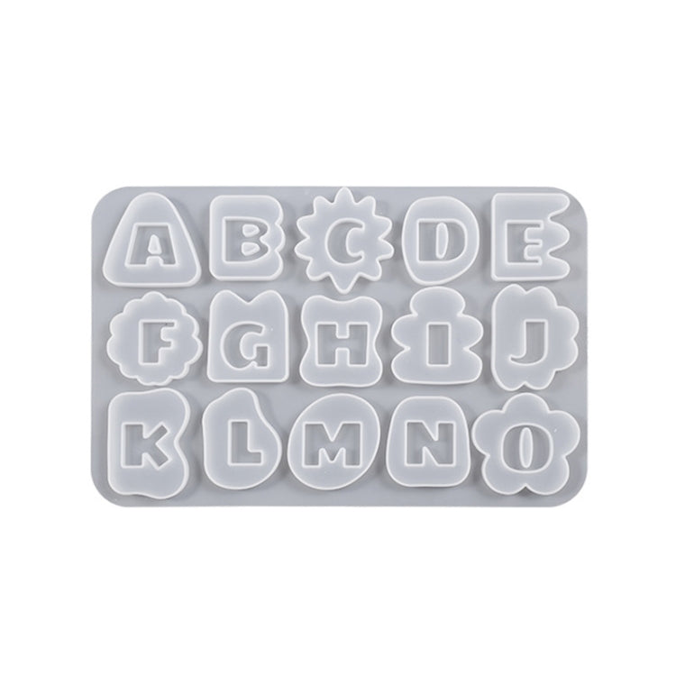 Crystal Epoxy Resin Lace Letter Mold Symbol Pendant Silicone Mold, Spec: 0