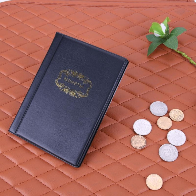 2 PCS Russian Cover 120 Coins Pocket-sized Collection Album