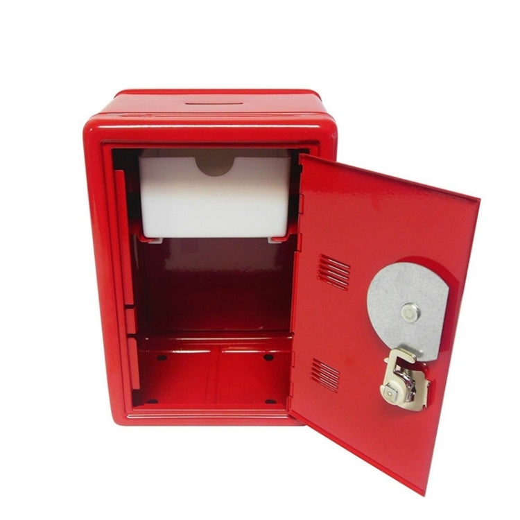 2 PCS Creative Piggy Bank Password Money Box Cash Coins Saving Box(Red)