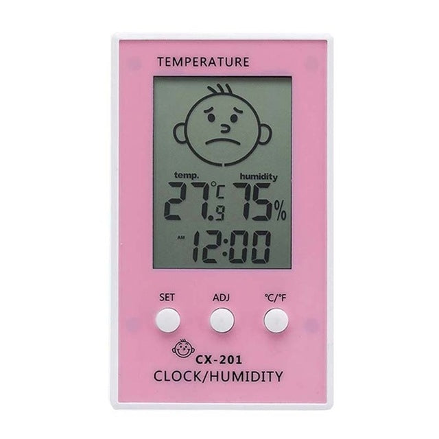 Indoor Outdoor Thermometer Precise Hygrometer Digital Clock Temperature Logger