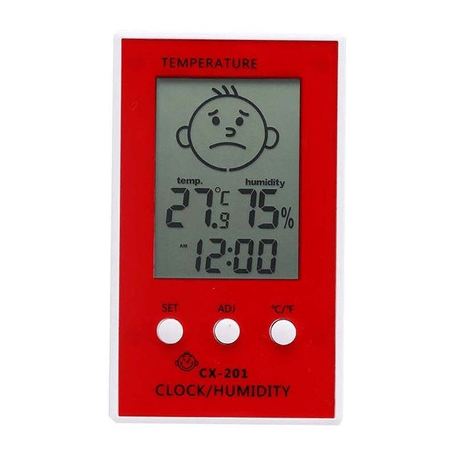 Indoor Outdoor Thermometer Precise Hygrometer Digital Clock Temperature Logger