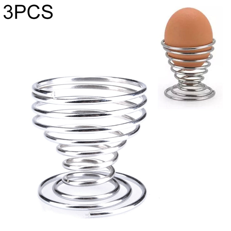 3 PCS Metal Egg Rack Durable Egg Seat Tool Kitchen Supplies
