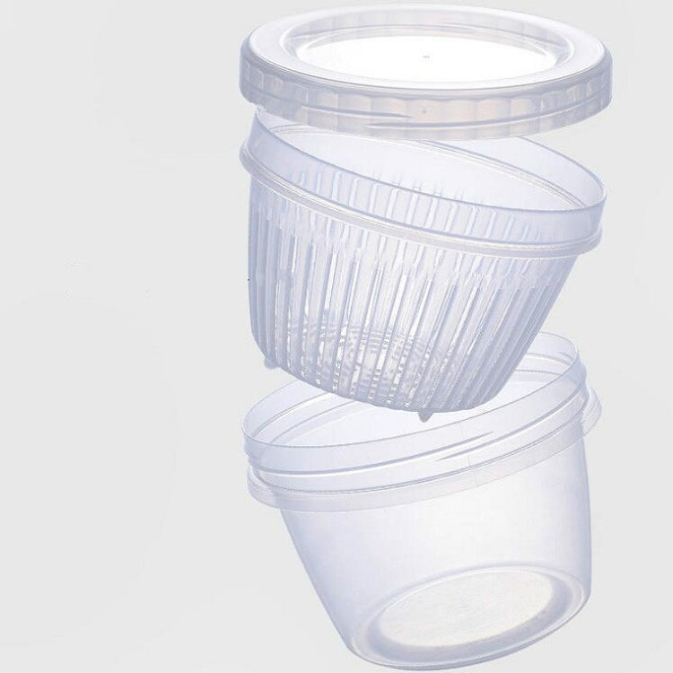 Kitchen Onion Ginger Garlic Fresh Box Refrigerator Drain Fresh Storage Box Plastic Food Sealed Box, Specification:Double Layer