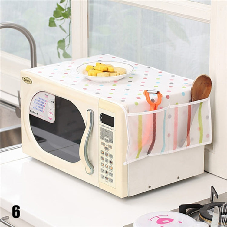 Microwave Oven Dust Cover Plastic Flower Waterproof Oil proof Dustproof Storage Bag