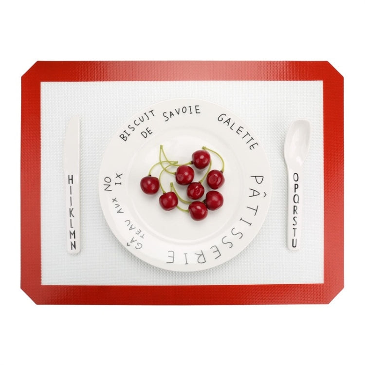 Platinum Glass Fiber Silicone Pastry Cake Cookie Baking Mat Pad Sheet Kneading Mat, Size:40x30cm