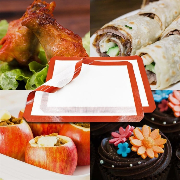 Platinum Glass Fiber Silicone Pastry Cake Cookie Baking Mat Pad Sheet Kneading Mat, Size:40x30cm