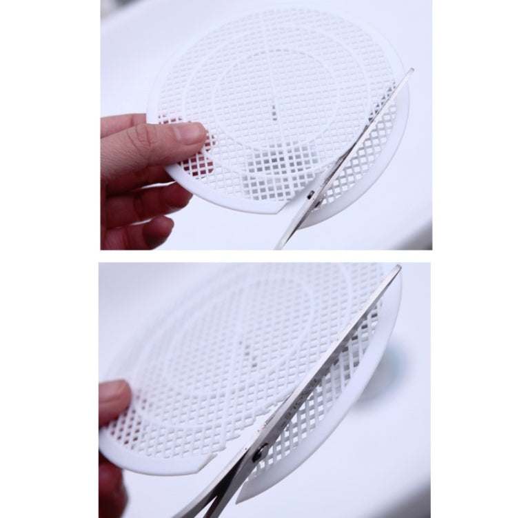 10 PCS Cut-out Sink Cover To Prevent Clogging Bathroom Hair Filter Kitchen Sink Sewer Filter