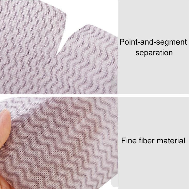 10 Rolls Disposable Dish Towels Kitchen Oil-free Absorbent Cloth Rags Random Color Delivery