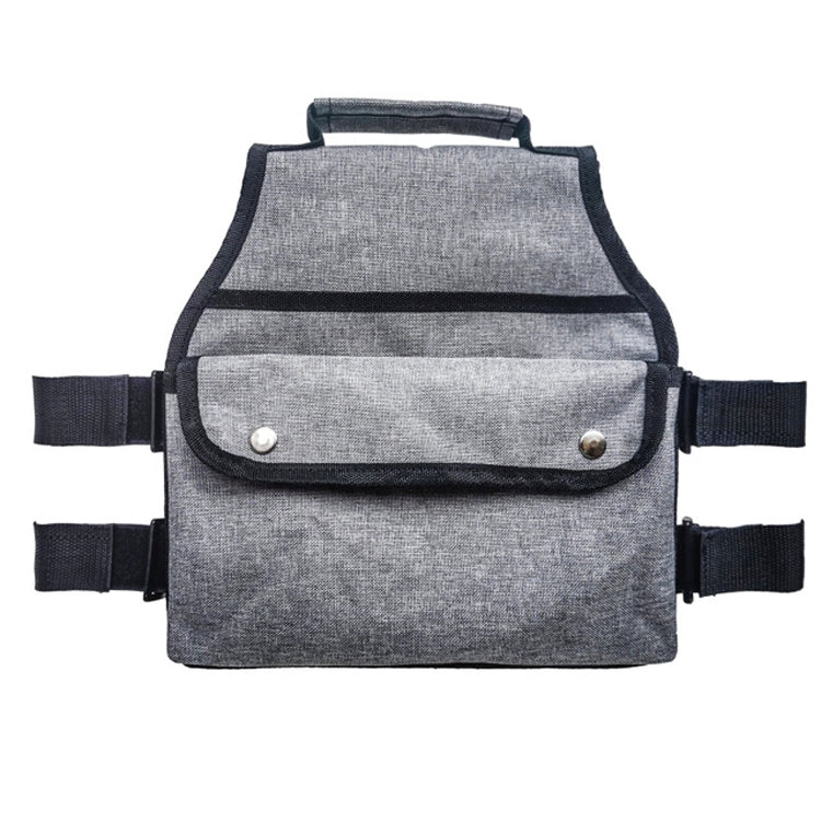 Short Gray Rehabilitation Walker with Zipper Storage Bag