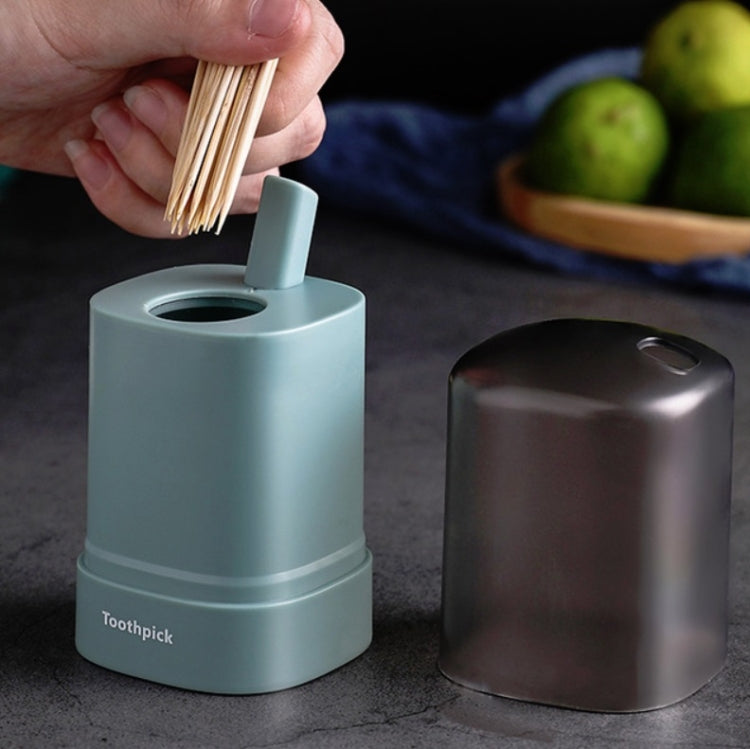 Household Push-type Toothpick Holder Automatically Pops Up Toothpick Storage Box Random Color Delivery