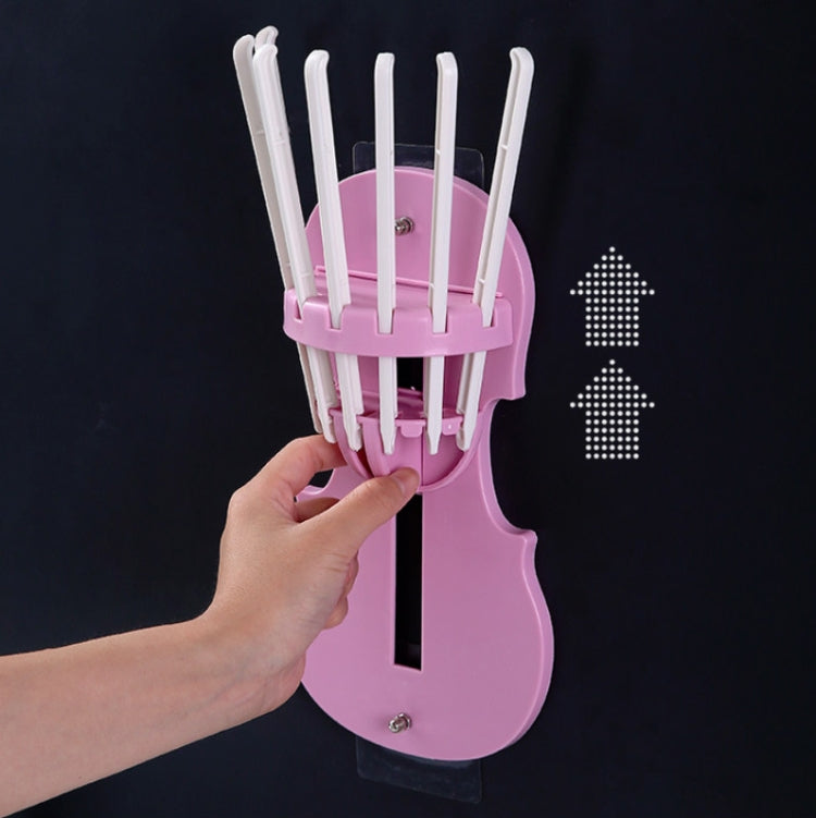 2 PCS Household Multi-function Punch-free Seven-in-one Pull-out Toilet Pendant Random Color Delivery(Pink)