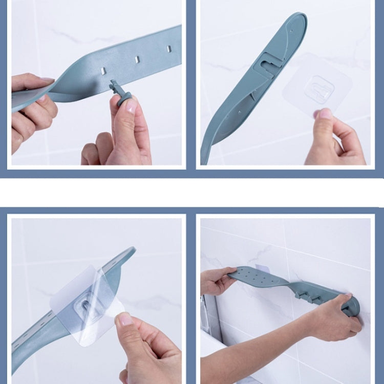 4 PCS Bathroom Hanger Multi-functional Wall Rack Free Hanging Door Hanger Random Color Delivery