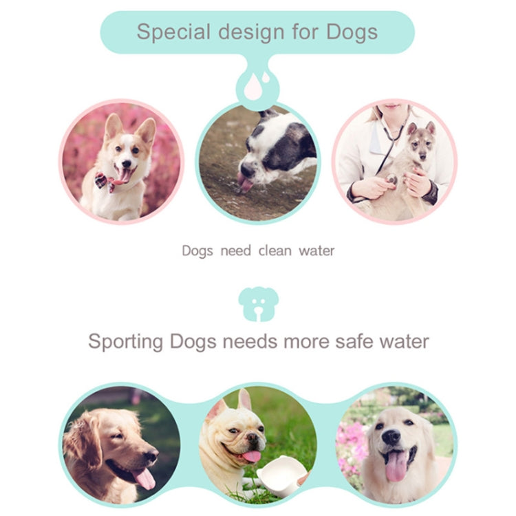 Portable Pet Dog Water Bottle Small Large Dog Travel Puppy Cat Drinking Water Bowl Outdoor Pet Water Dispenser Feeder Pet Supplies, Size:550 ml