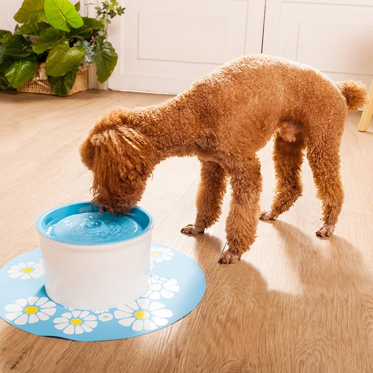 1.6L Automatic Electric Water Fountain Dog Cat Pet Drinker Bowl Drinking Fountain Dispenser, EU Plug