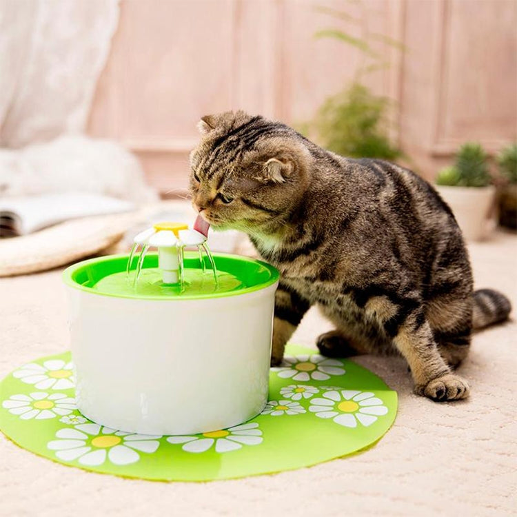 1.6L Automatic Electric Water Fountain Dog Cat Pet Drinker Bowl Drinking Fountain Dispenser, EU Plug
