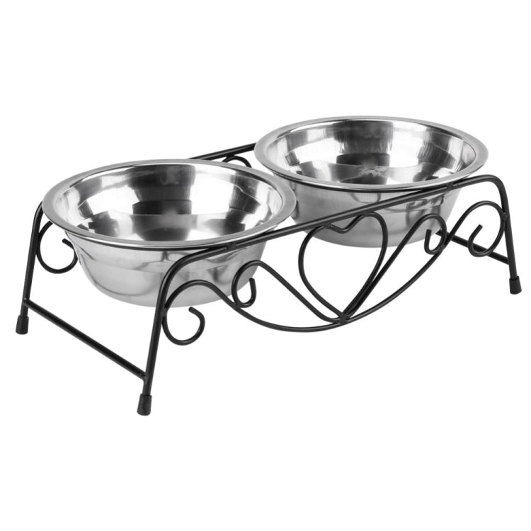 Double Pet Feeding Supplies Stainless Steel Feeder