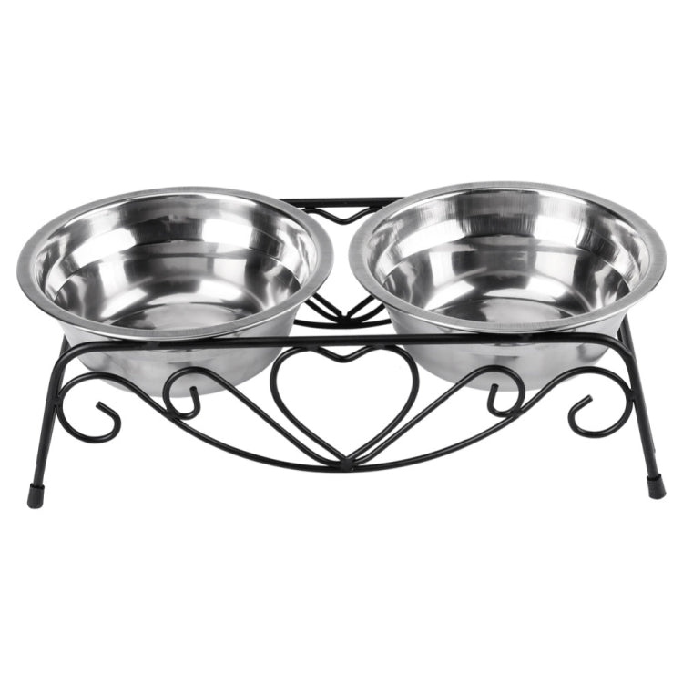 Double Pet Feeding Supplies Stainless Steel Feeder