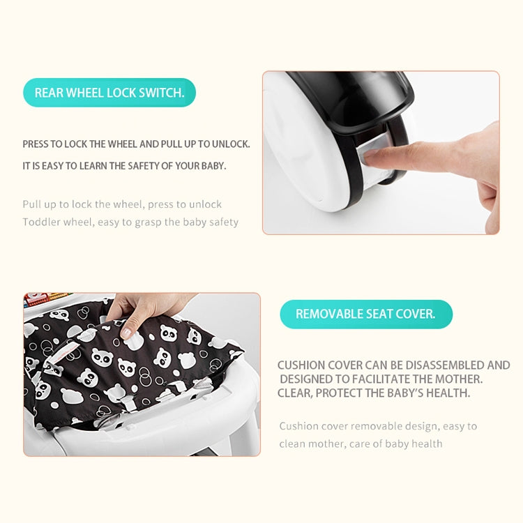 Multi-function Baby Walker Anti-rollover 6/7-18 Months Can Sit Can Push Foldable Baby Walkers