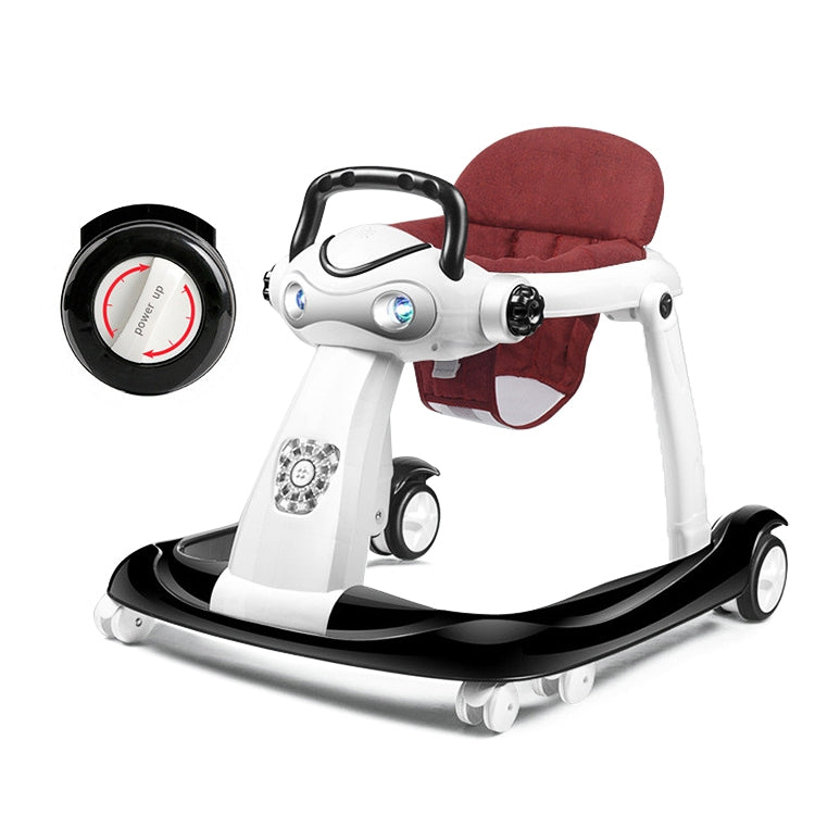 Multi-function Baby Walker Anti-rollover 6/7-18 Months Can Sit Can Push Foldable Baby Walkers