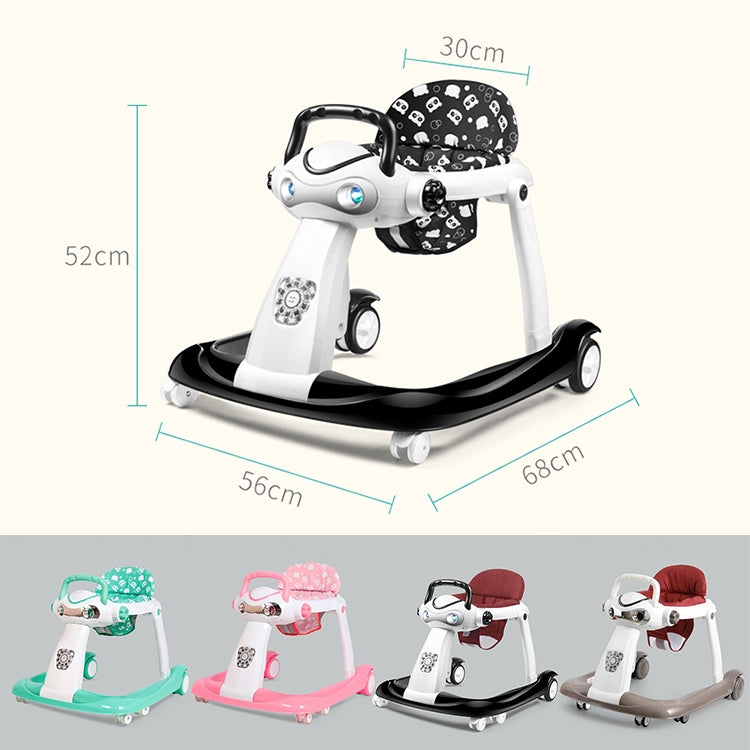 Multi-function Baby Walker Anti-rollover 6/7-18 Months Can Sit Can Push Foldable Baby Walkers