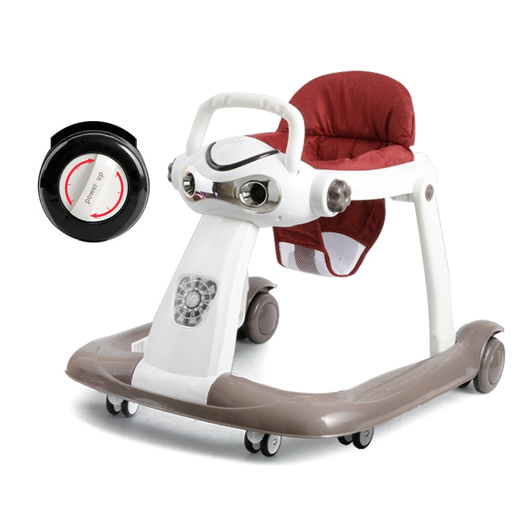 Multi-function Baby Walker Anti-rollover 6/7-18 Months Can Sit Can Push Foldable Baby Walkers