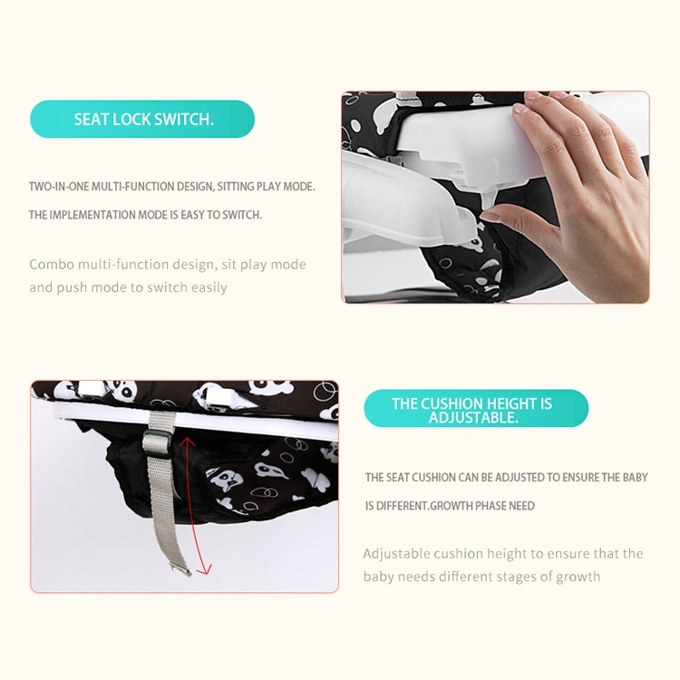 Multi-function Baby Walker Anti-rollover 6/7-18 Months Can Sit Can Push Foldable Baby Walkers