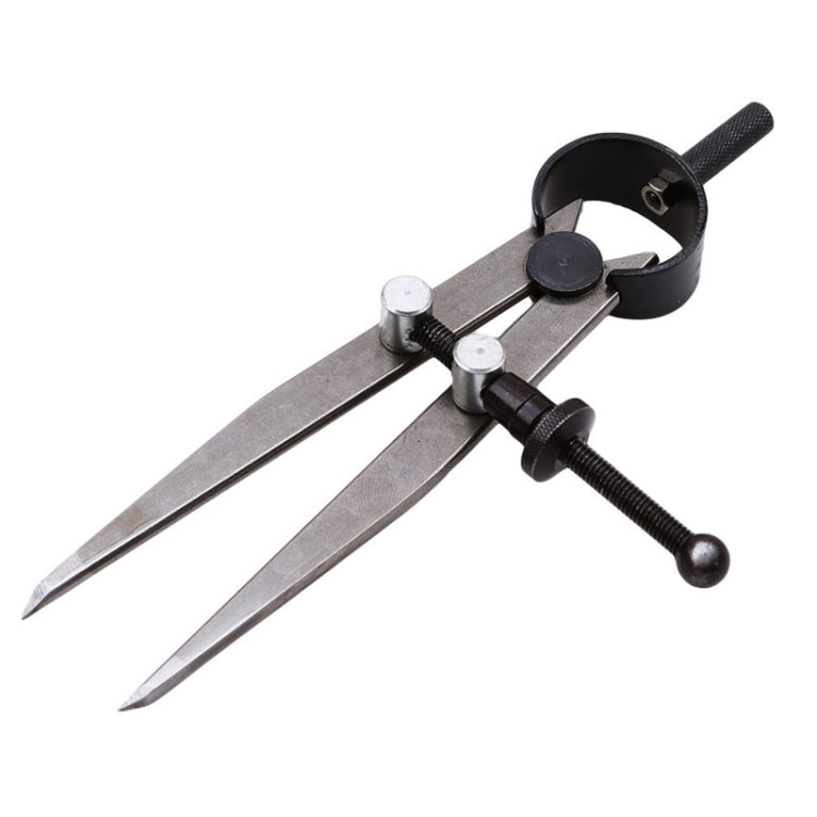 2 PCS Carbon steel Scriber Divider Wheel Compass Leather Stitch Hole Distance Measure Compass Leather Divider Tool