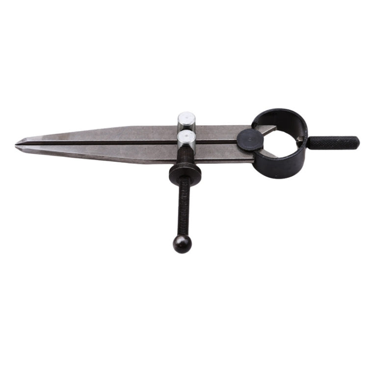 2 PCS Carbon steel Scriber Divider Wheel Compass Leather Stitch Hole Distance Measure Compass Leather Divider Tool