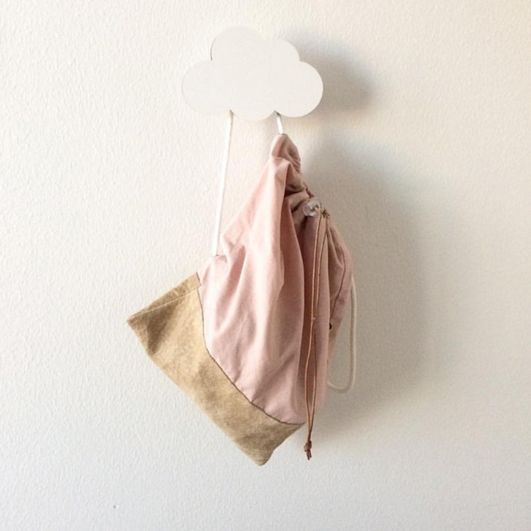 Nordic Style Cartoon Cloud Kids Room Wooden Sticker Home Decor(White)