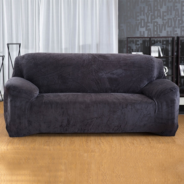 Plush Fabric Sofa Cover Thick Slipcover Couch Elastic Sofa Covers Not Include Pillow Case, Specification:4 seat 230-300cm