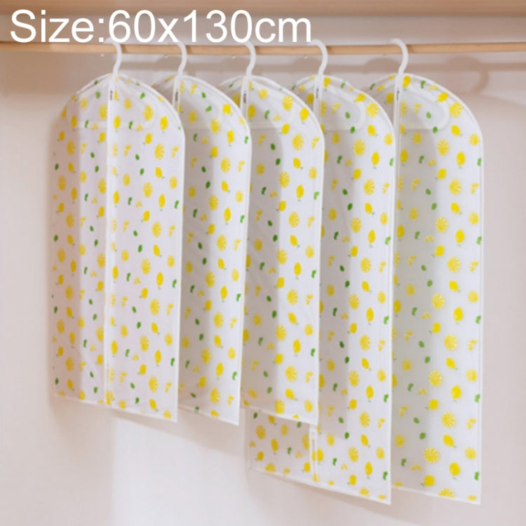 Thicken Solid PEVA Clothing Dust Cover Suit Coat Waterproof Protector Storage Bag with Zipper(Lemon Yellow)
