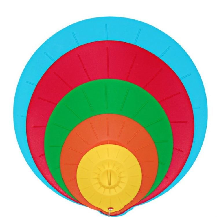 5 in 1 Food Grade Silicone Fresh Keeping Cover Food Sealing Cover Bowl Lid Set