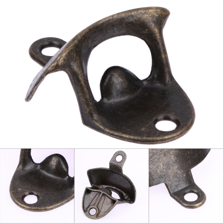 2 PCS Vintage Bottle Opener Wall Mounted Wine Beer Opener