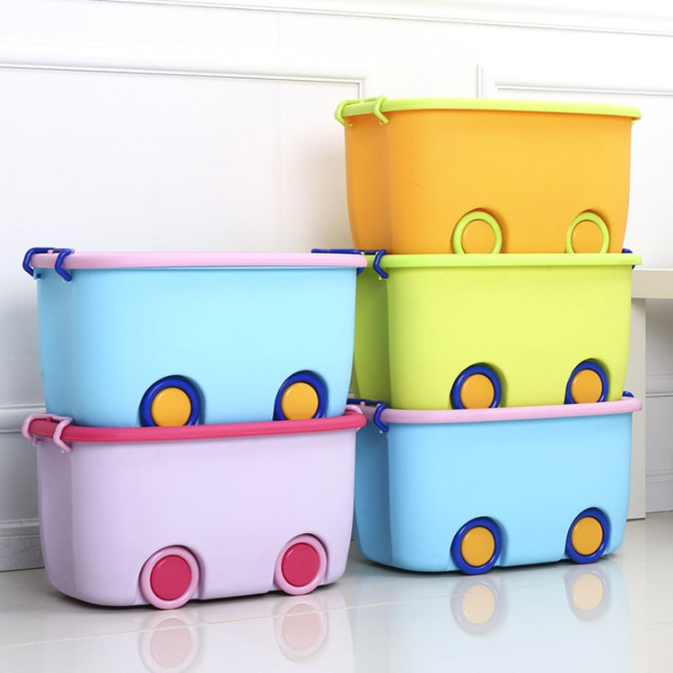 Sundries Finishing Plastic Drawer Locker Baby Toy Storage Box with Pulley, Size:47x31.5x25cm