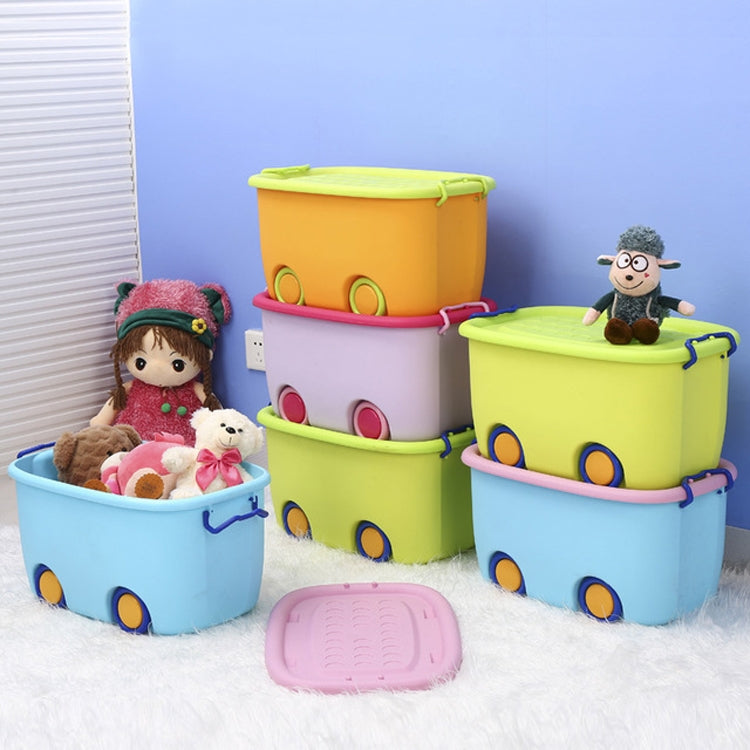 Sundries Finishing Plastic Drawer Locker Baby Toy Storage Box with Pulley, Size:47x31.5x25cm