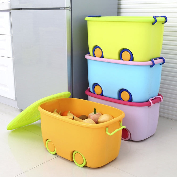 Sundries Finishing Plastic Drawer Locker Baby Toy Storage Box with Pulley, Size:47x31.5x25cm