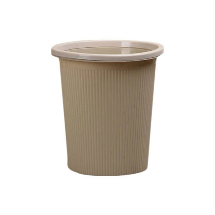 10 PCS Household Kitchen Bathroom Plastic Trash Can without Cover Lip, Size:S 23.5x25.5x17cm