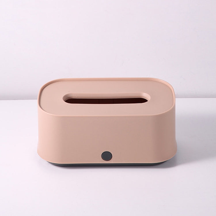 Creative Living Room Coffee Table Desktop Tissue Paper Storage Box Simple Tissue Box(Pink)