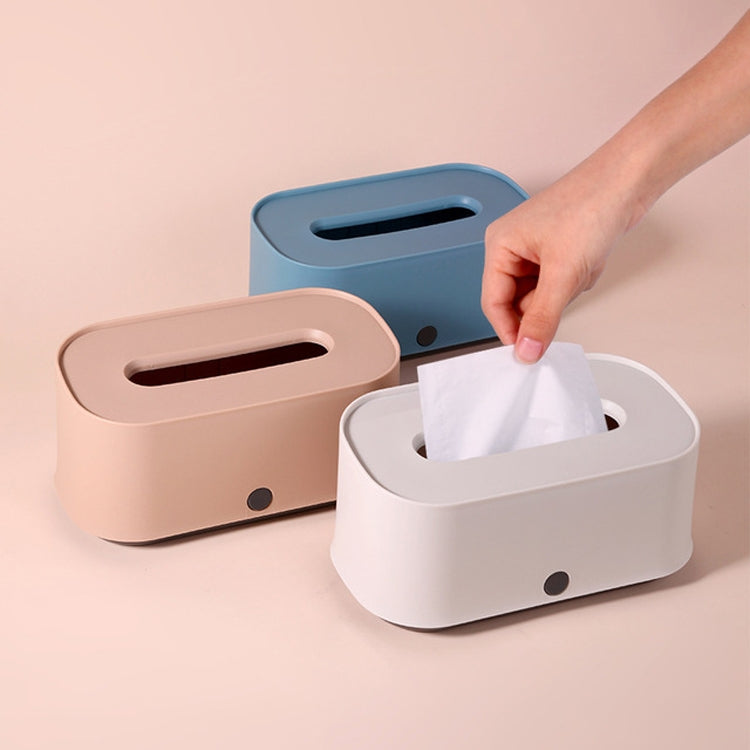Creative Living Room Coffee Table Desktop Tissue Paper Storage Box Simple Tissue Box(Pink)