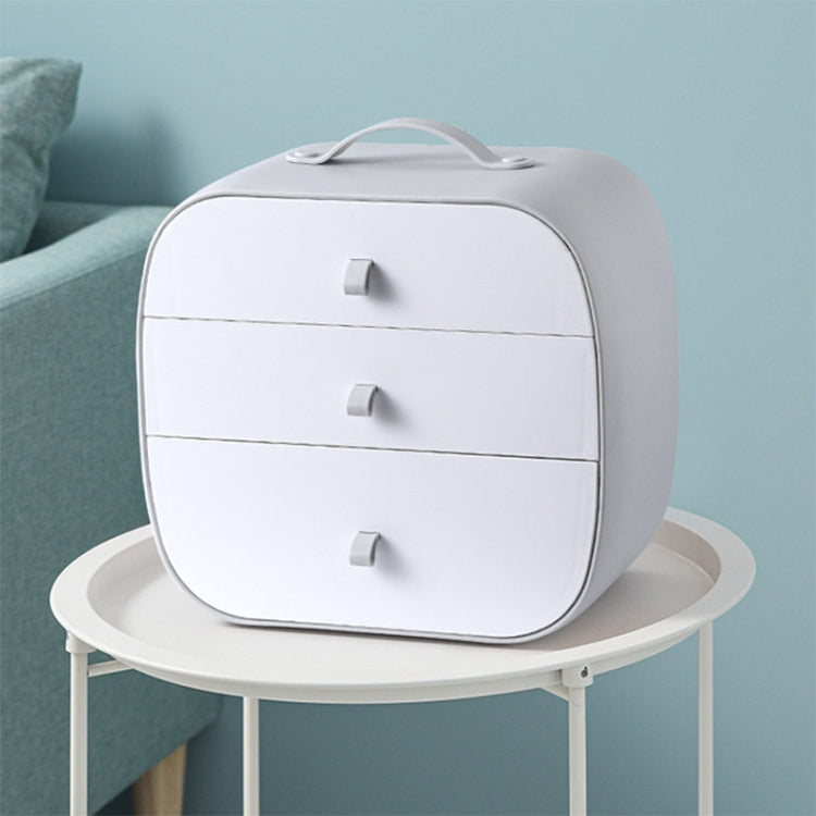 3 in 1 Drawer Type Combined Storage Box with Compartment Underwear Panties