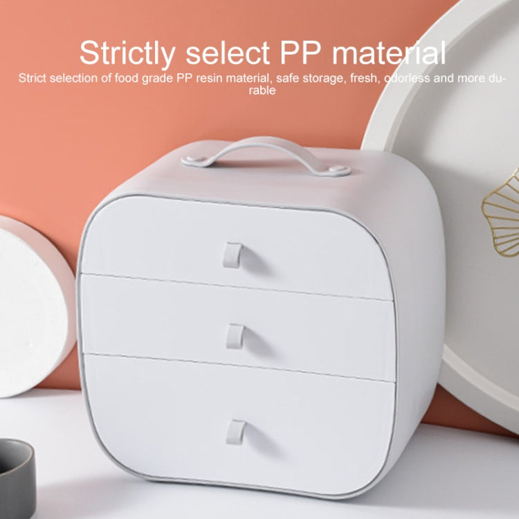 3 in 1 Drawer Type Combined Storage Box with Compartment Underwear Panties