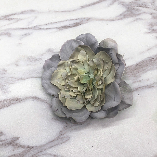 3 PCS DIY Cloth Retro Flower Simulation Big Peony Camellia Flower Floral Home Decoration