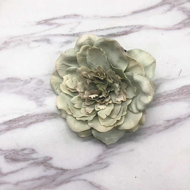 3 PCS DIY Cloth Retro Flower Simulation Big Peony Camellia Flower Floral Home Decoration