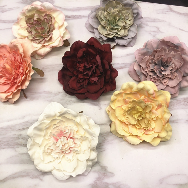 3 PCS DIY Cloth Retro Flower Simulation Big Peony Camellia Flower Floral Home Decoration