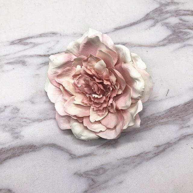 3 PCS DIY Cloth Retro Flower Simulation Big Peony Camellia Flower Floral Home Decoration