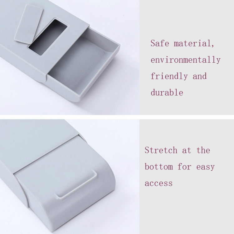 2 PCS Home Bottom Drawer Storage Box Student Stationery Box Desk Hidden Paste Debris Storage Box