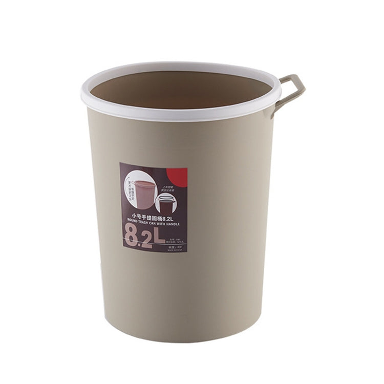 5 PCS 8.2L Office Kitchen Household Wet and Dry Sorting Sanitary Bucket Round Trash Can with Handle