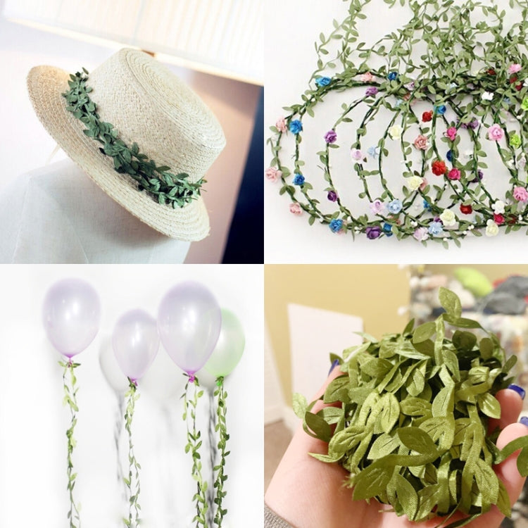 200cm DIY Artificial Flowers Vine Christmas For Home Wedding Car Decor Accessories Fake Plants Leaf Vine Wreath